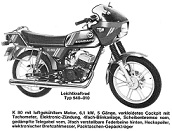 Zndapp-Schaltplan Typ 540-010 K 80 Fahrtwind